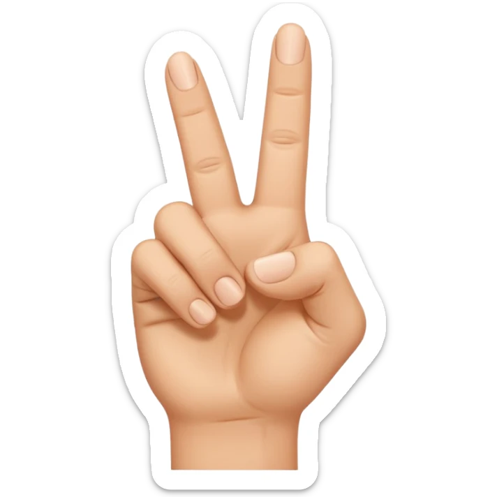I want an emoji that looks like these👌🏻🤏🏻but i want that the the middle vinger touches the tumb and the other vingers dont. Can you do the Oke sign but than with de middle vinger sticker