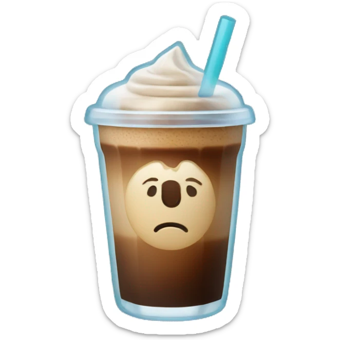 Ice coffee sticker