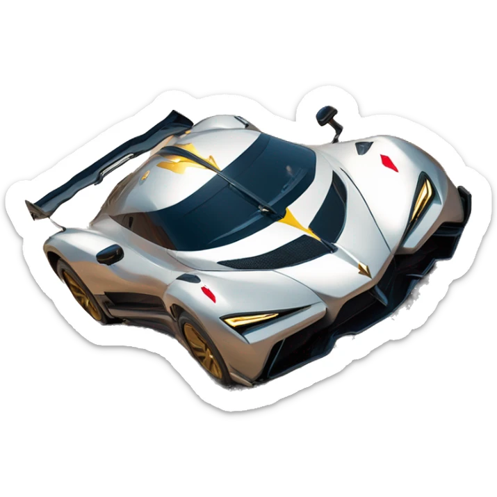  Wonder woman’s feminine features offroad capable long-travel suspension 4x4 racing no.86 hypercar  sticker