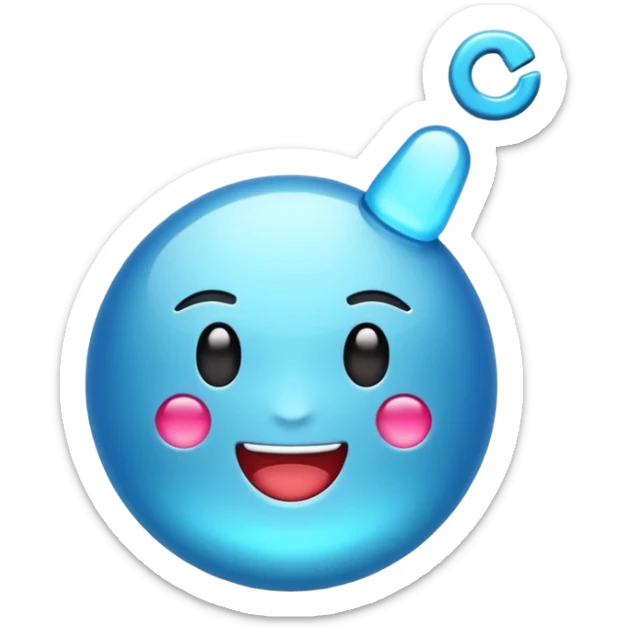 Crea un emoji de la verificación de tik tok con el bien  sticker