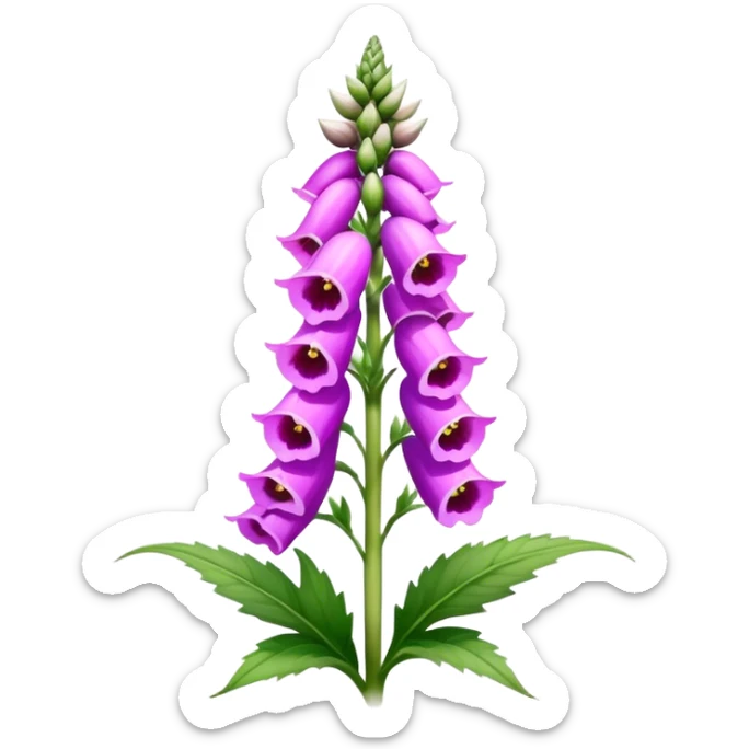 foxglove sticker