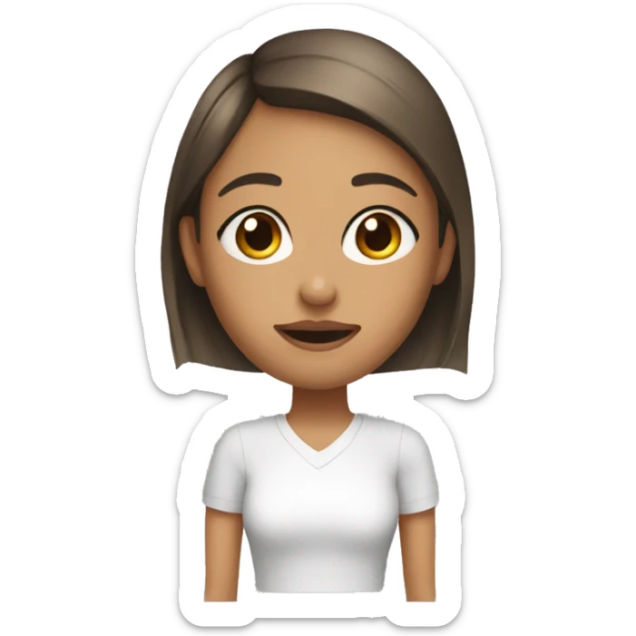 A girl who is getting a facial treatement  sticker