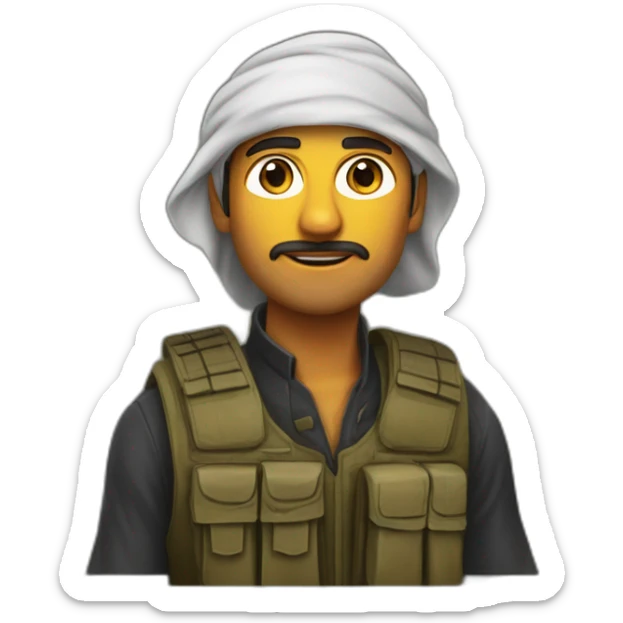 harakah-al-Muqāwamah-al-Islāmiyya-martyr-wearing-revolutionary -vest sticker