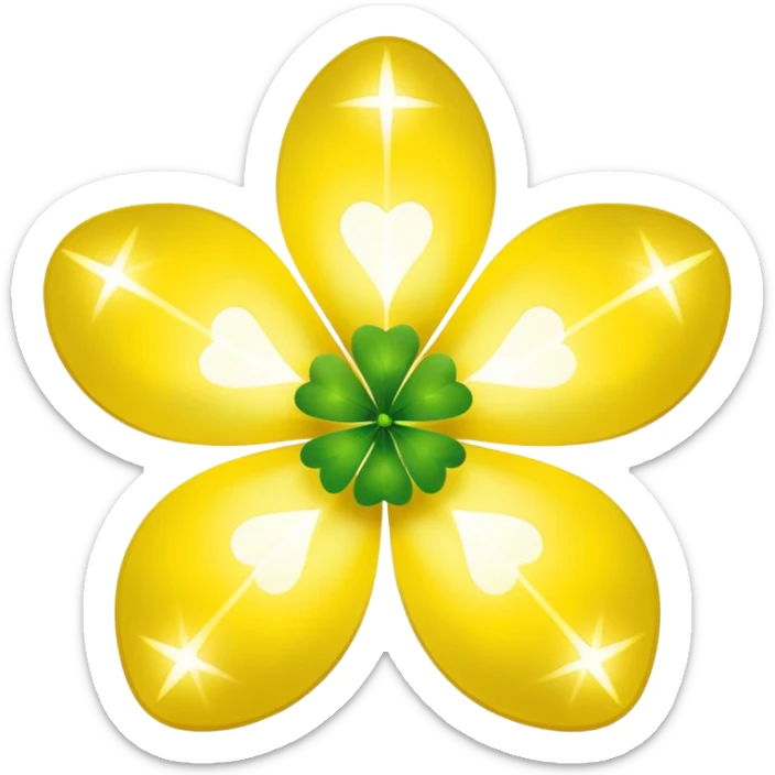 real cosmos star, but with clover, to make star look like lucky star, but main point is star, make it more star like real star emoji sticker