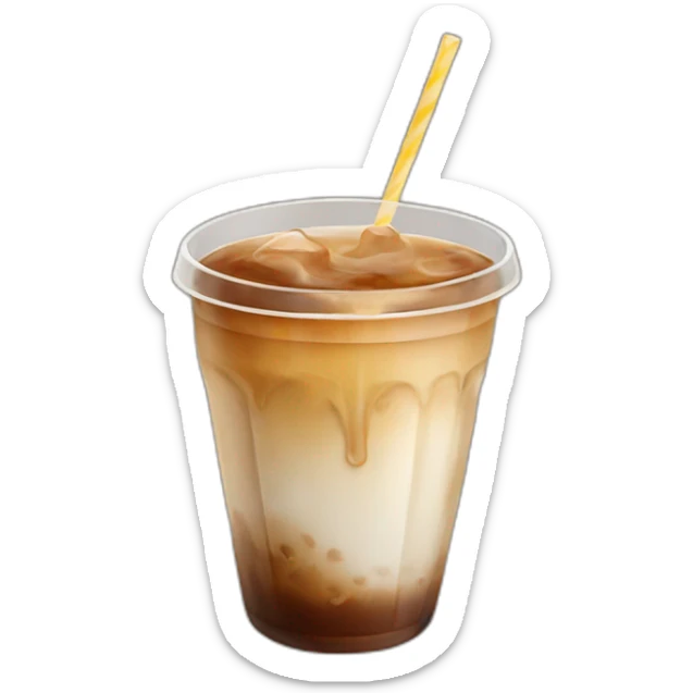 Iced coffee sticker