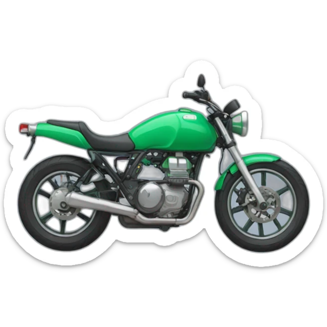 white skin men with brunette hair and green eyes in a sea colour motorbike sticker