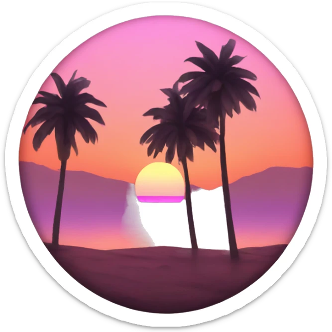 aesthetic Sunset sticker