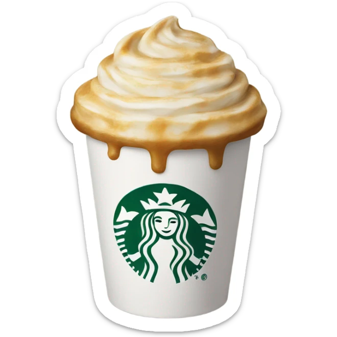 Starbucks cup sticker