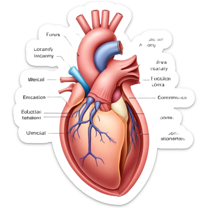 educational medical diagram of female vulva anatomy sticker