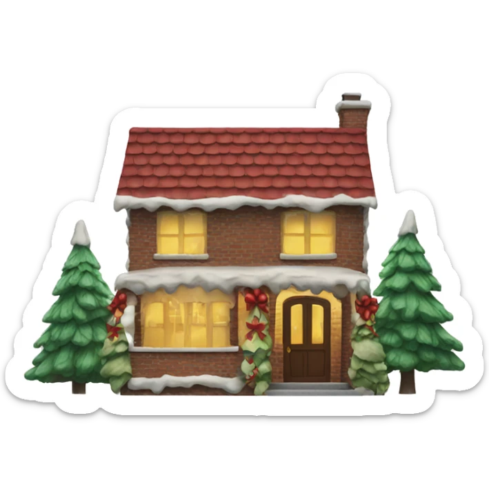 CHRISMAS house sticker