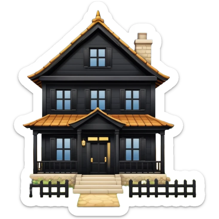 balance with a traditional house on one side and a variety of figures (single person, unmarried couple, etc.) on the other. sticker