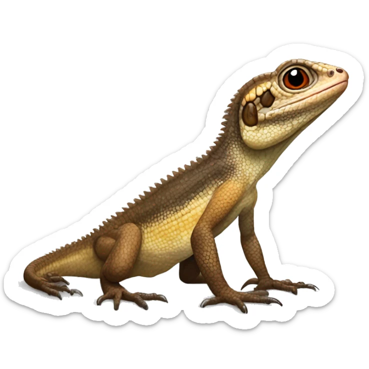 Diploglossus pleii, the Puerto Rican galliwasp- brown species of lizard of the Diploglossidae to Puerto Rico sticker