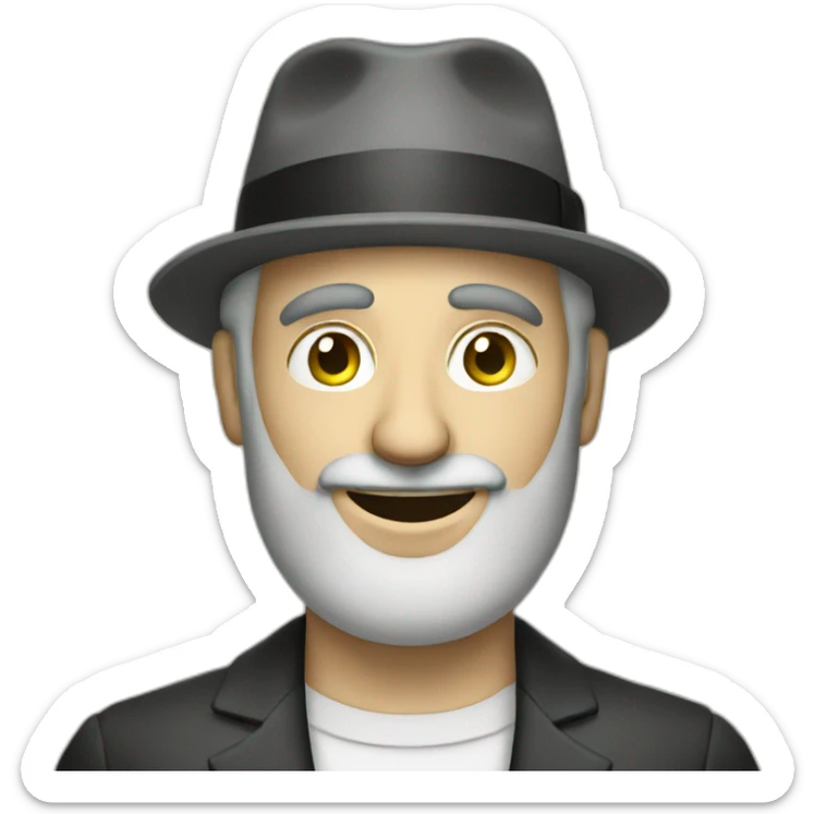 Jewish man with money sticker