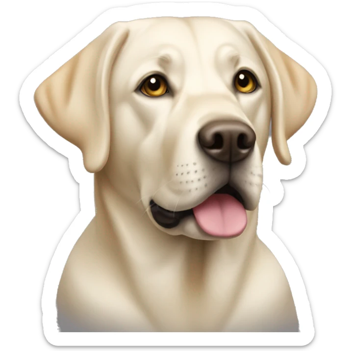 Labrador blanco sticker