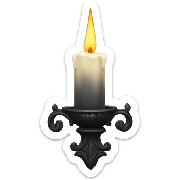 Gothic candle  sticker