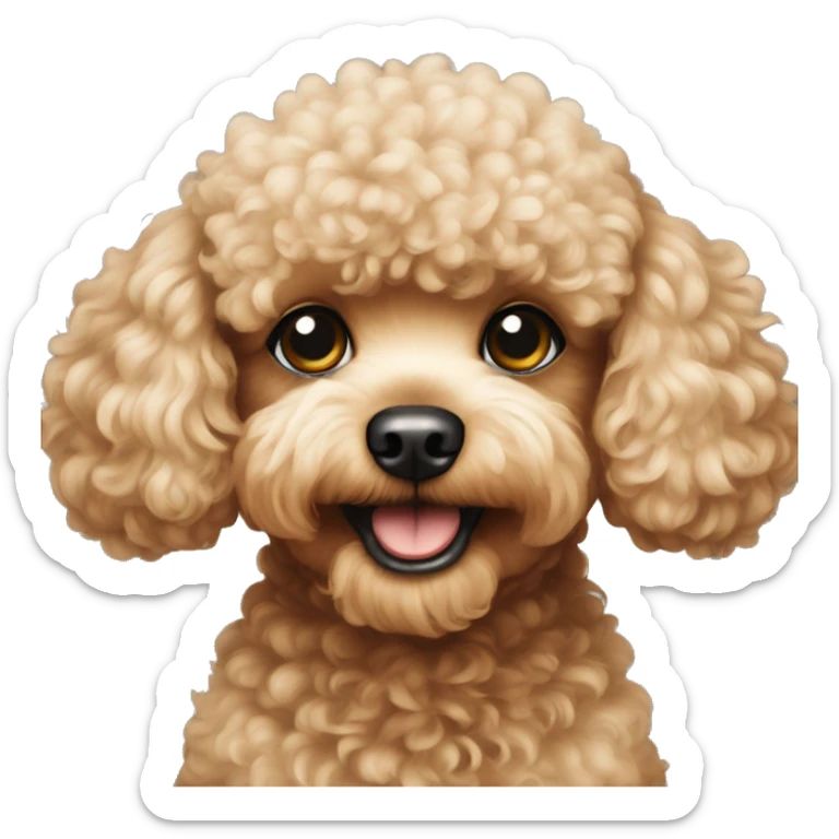 Toy poodle  sticker