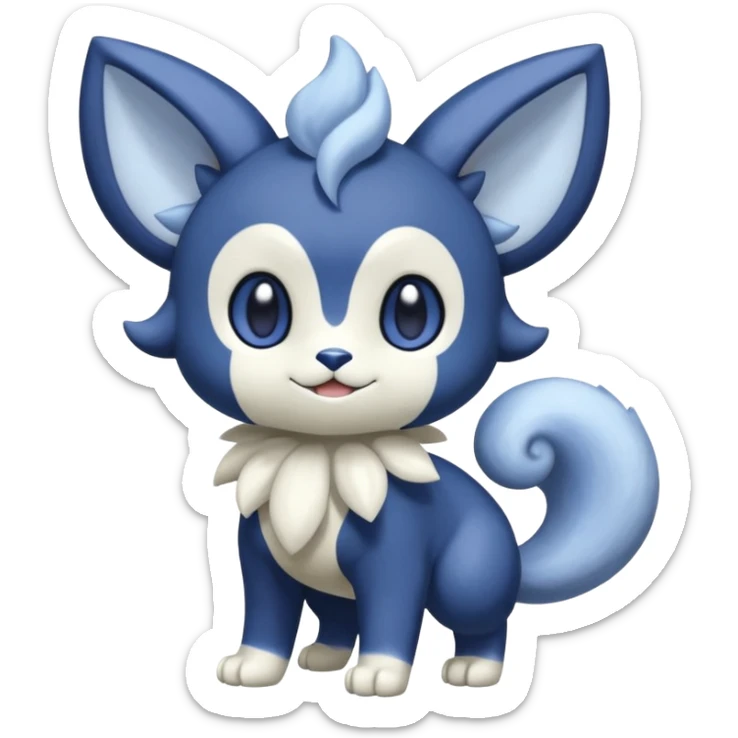 Purloin-Espurr-Meowstic-Fakémon-hybrid-creature (full body)  sticker