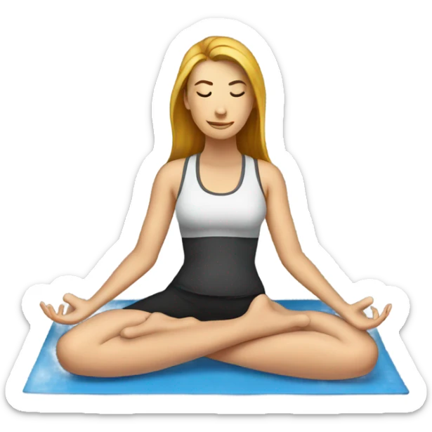 Yoga mat sticker