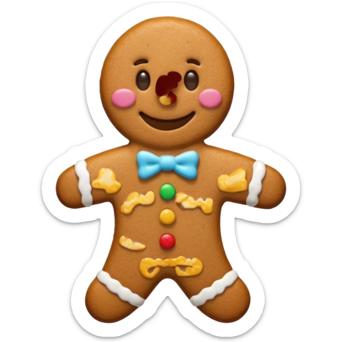 I want a gingerbread cookie but it has to be similar to the one from shrek sticker