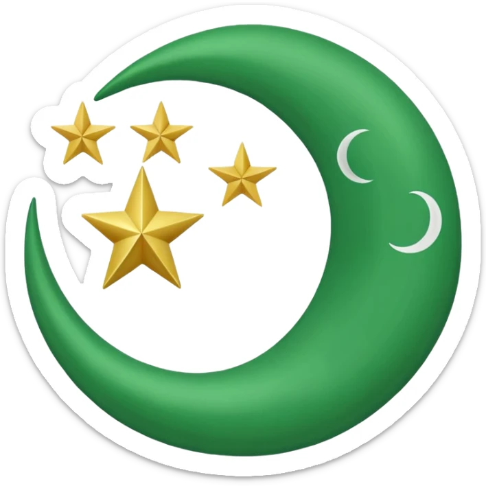 the Riffian flag with in the middle white and the green moon and star look the flag up sticker