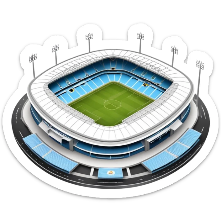 Etihad Stadium, home of Manchester City football club sticker