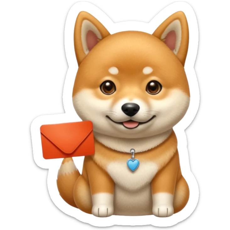 Crea un cagnolino un aski che mostra un cartello con scritto Buonanotte 😘 sticker