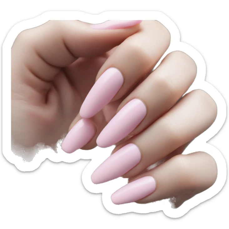 Light pink nails sticker