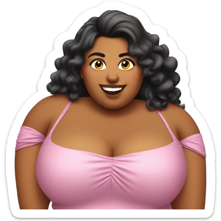 Bbw latina after a party sticker
