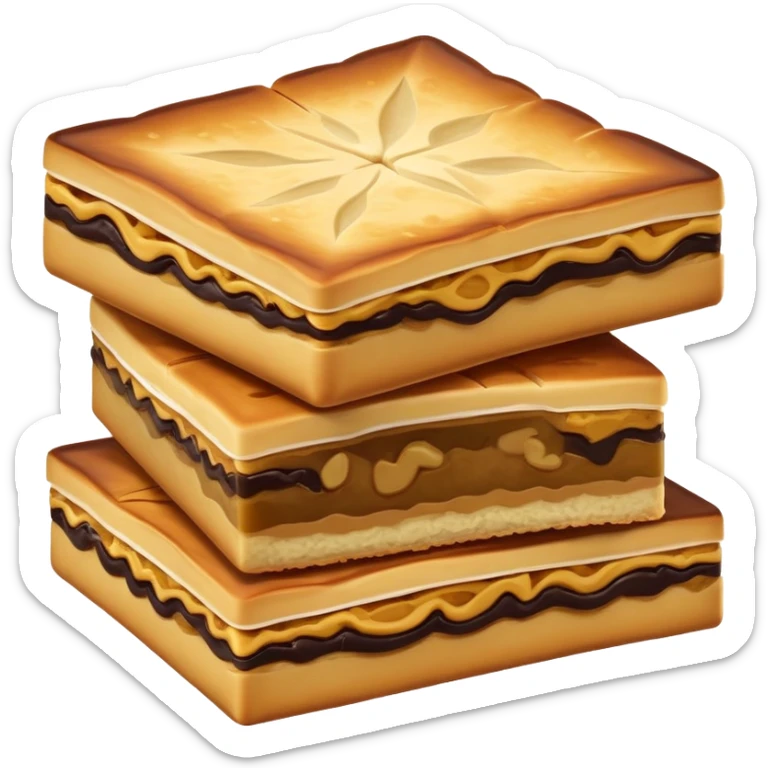 martabak manis-cinematic-realistic-martabak manis-dish-emoji,-depicted-as-a-single,-square-slice-of-sweet,-thick-martabak manis-with-a-rich,-indulgent-filling,-rendered-with-detailed-textures-and-vibrant,-appetizing-lighting sticker