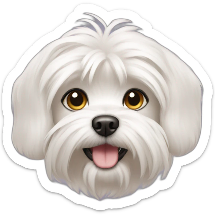 Maltese dog sticker