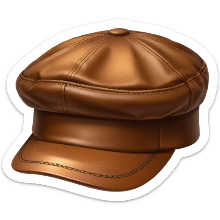 brown cap sticker