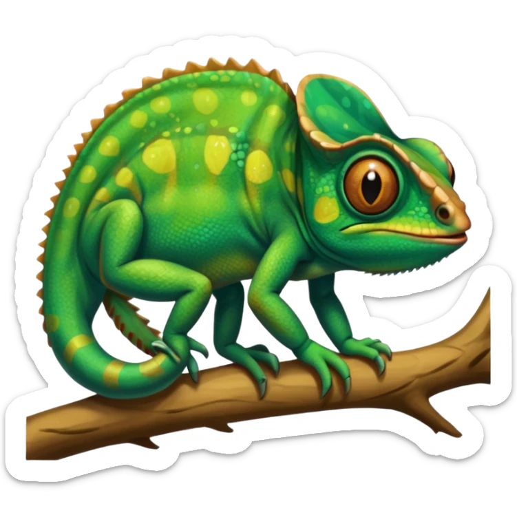 Emoji de camaleón, que sea bonito, tierno y único para compartir con mi pareja, entonces que sea único sticker