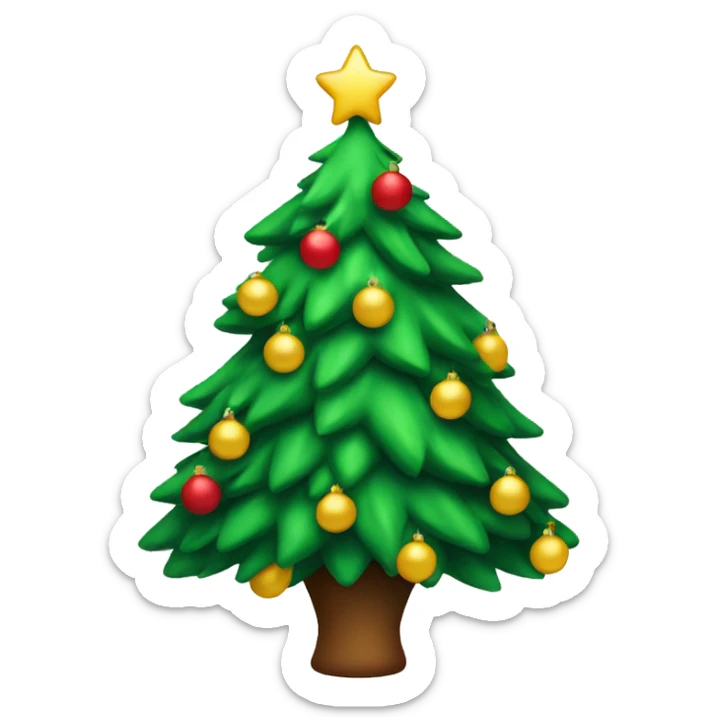 Christmas tree sticker