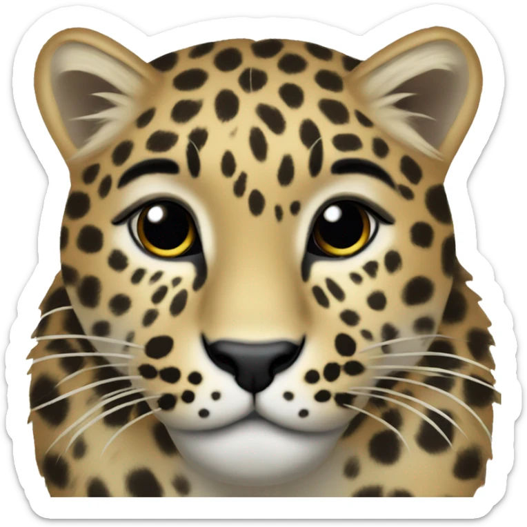 amur leopard sticker