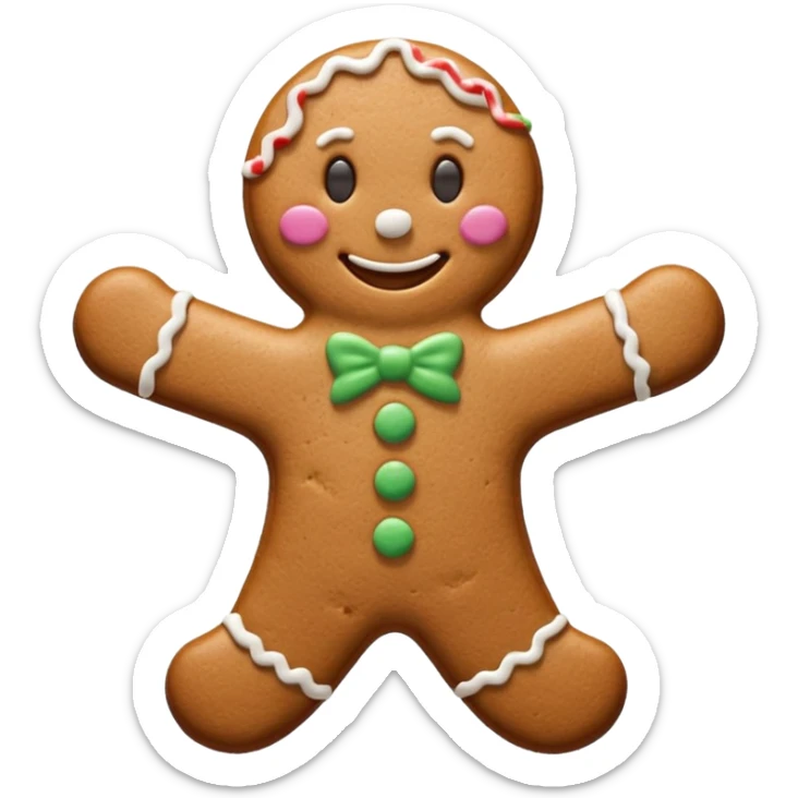 I want a gingerbread cookie but it has to be similar to the one from shrek sticker