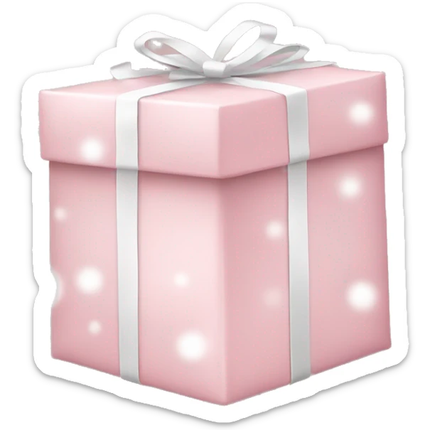 Light pink Christmas gifts under a white Christmas tree  sticker