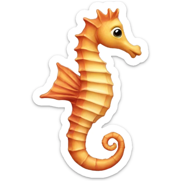 Sea horse sticker