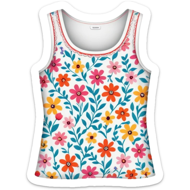 Floral women’s top sticker