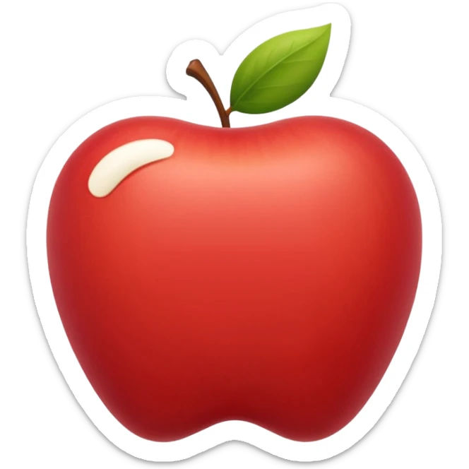 muscle fiber in a diastolic relaxed state, simplified, expressive, apple emoji style sticker