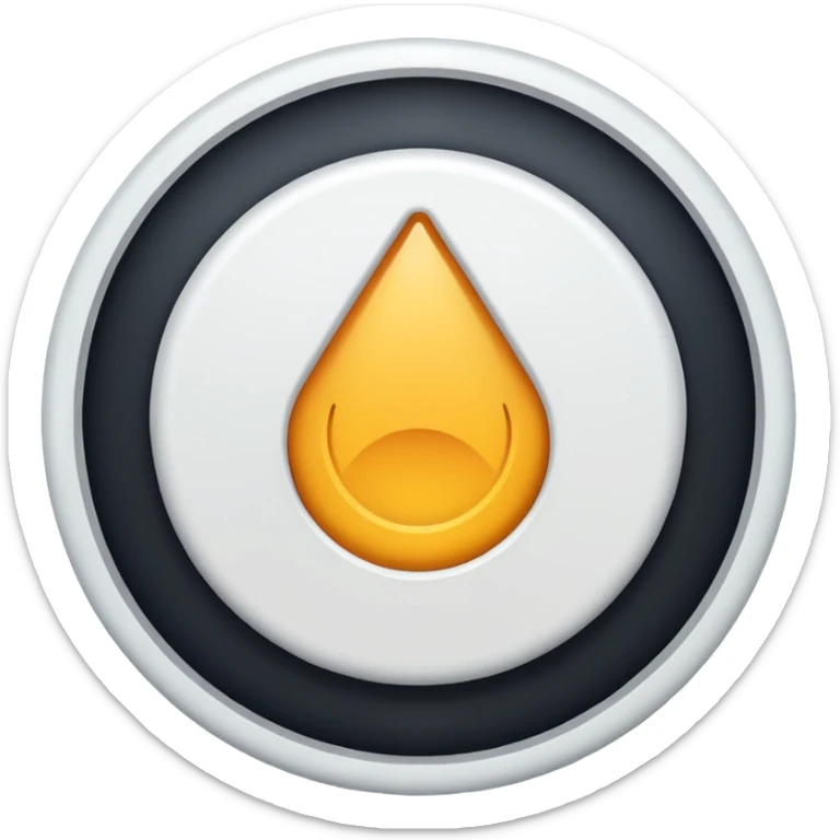 1 in the center of circle sticker