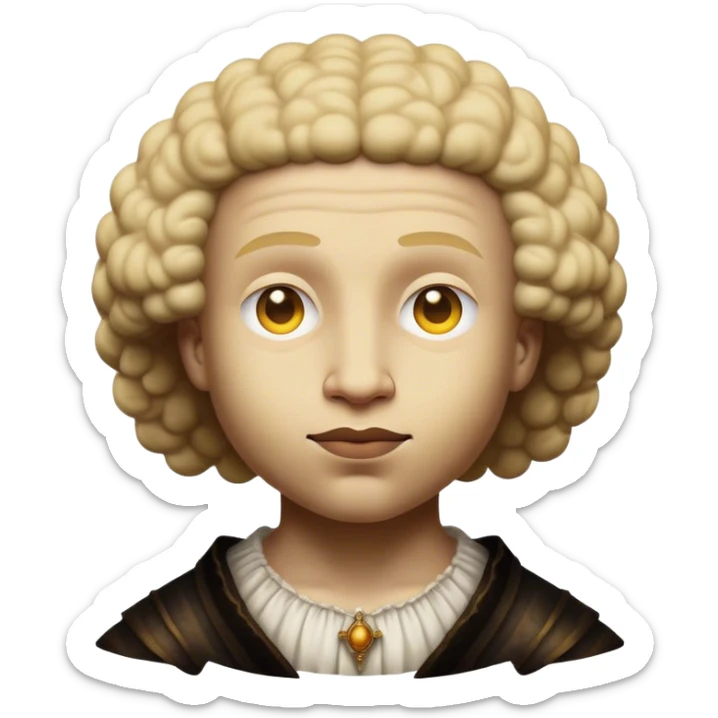 Cinematic Realistic Rembrandt Pop Culture Emoji, depicted with dramatic chiaroscuro reminiscent of the master, rendered with lifelike detail and moody historic lighting. sticker