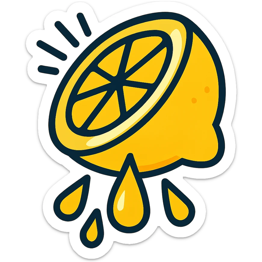 lemon squirt sticker