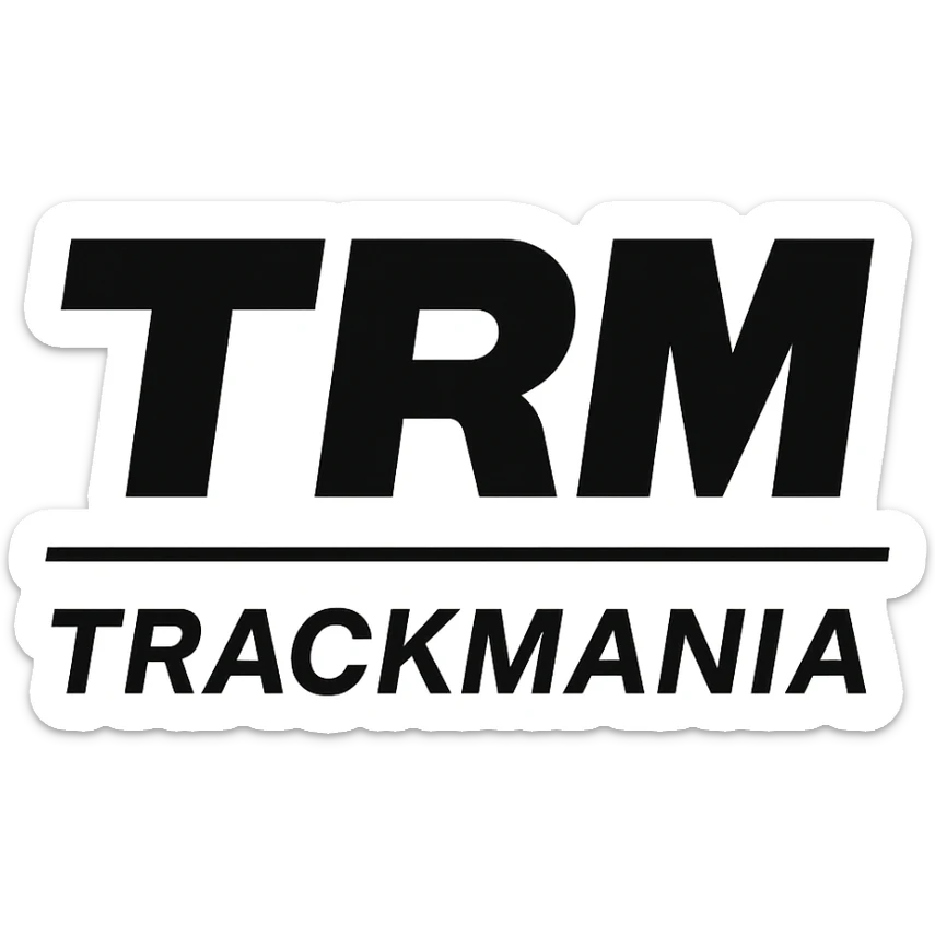 trackmania logo sticker