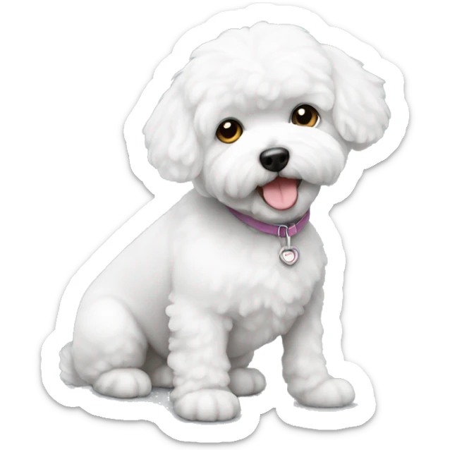 bichon sticker