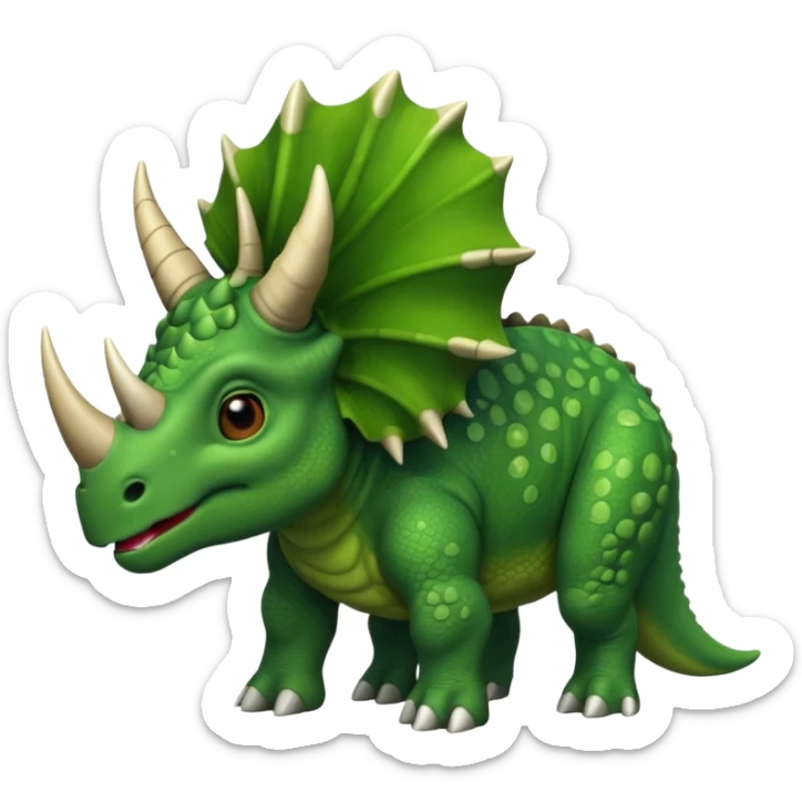 triceratops emoji sticker