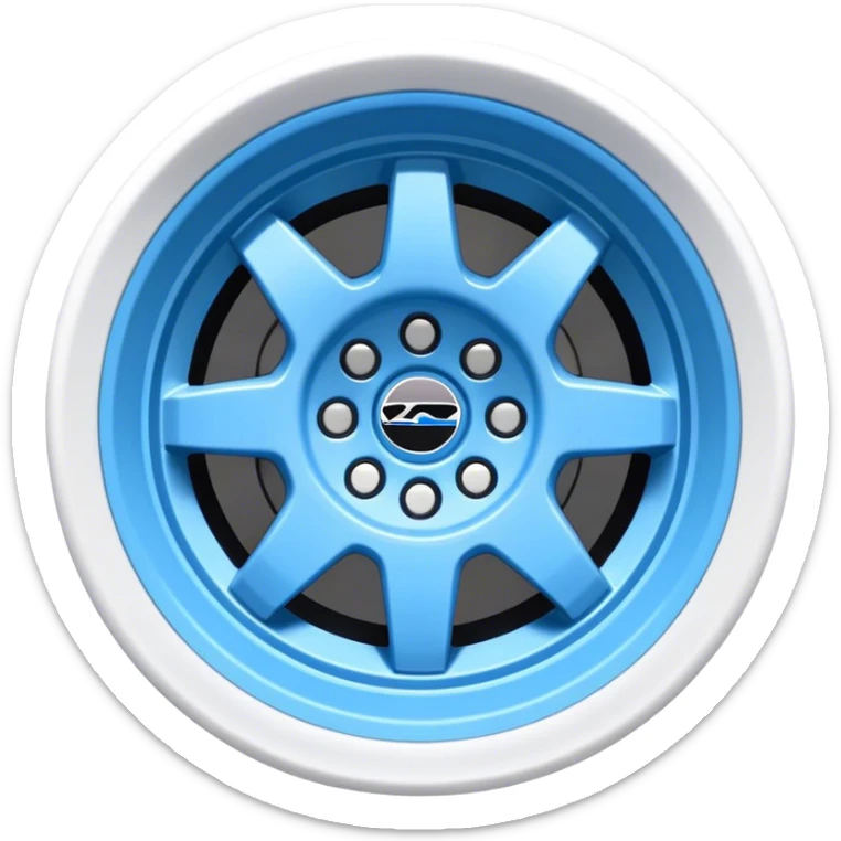 baby blue and white rims subaru impreza wrx sti  sticker