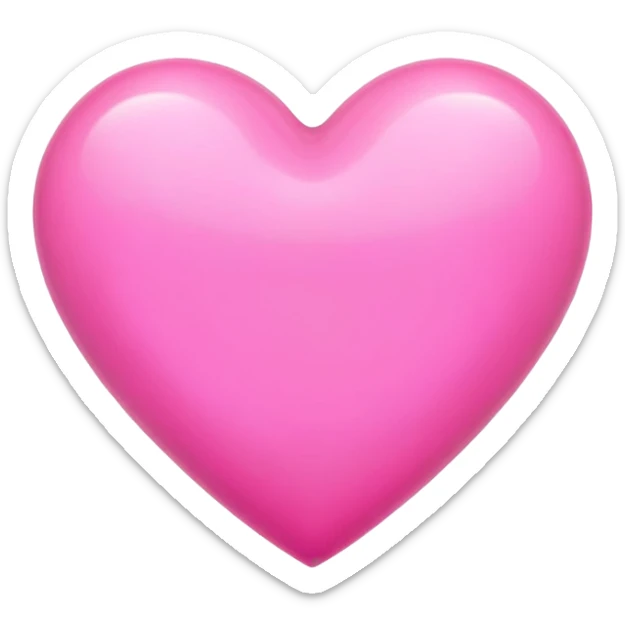 Make a pink heart with the name ‘Evelya’ in the middle of the heart  sticker