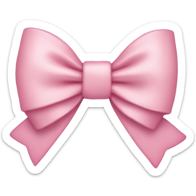 Light pink bow sticker