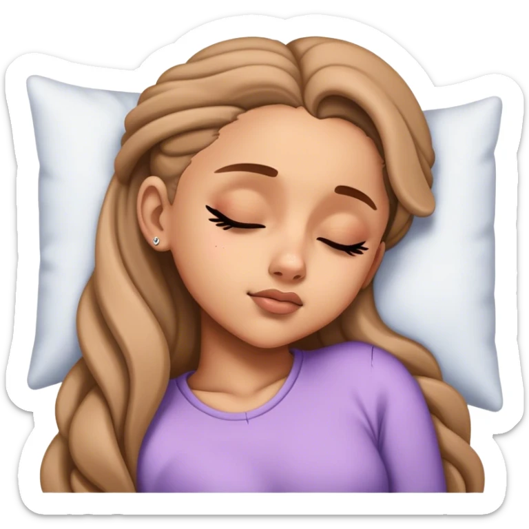 Ariana Grande sleeping sticker