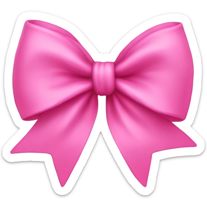 pink bow sticker